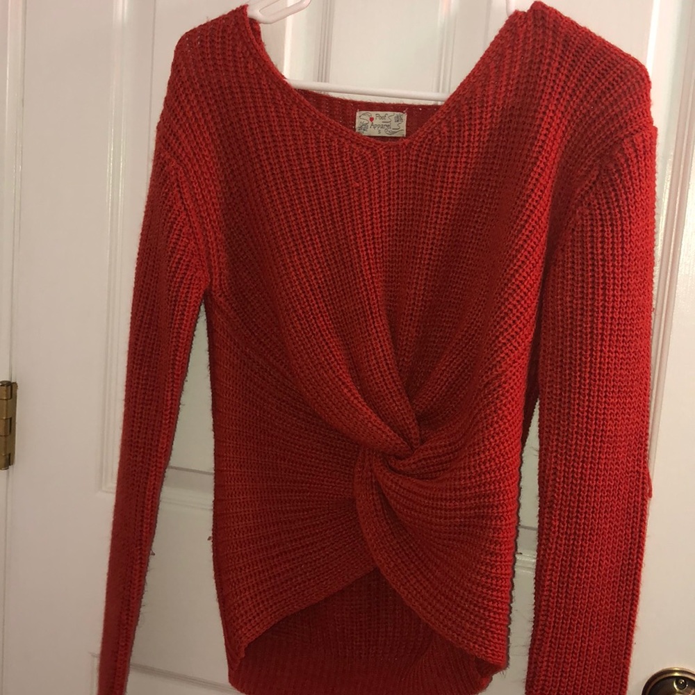 Orange sweater